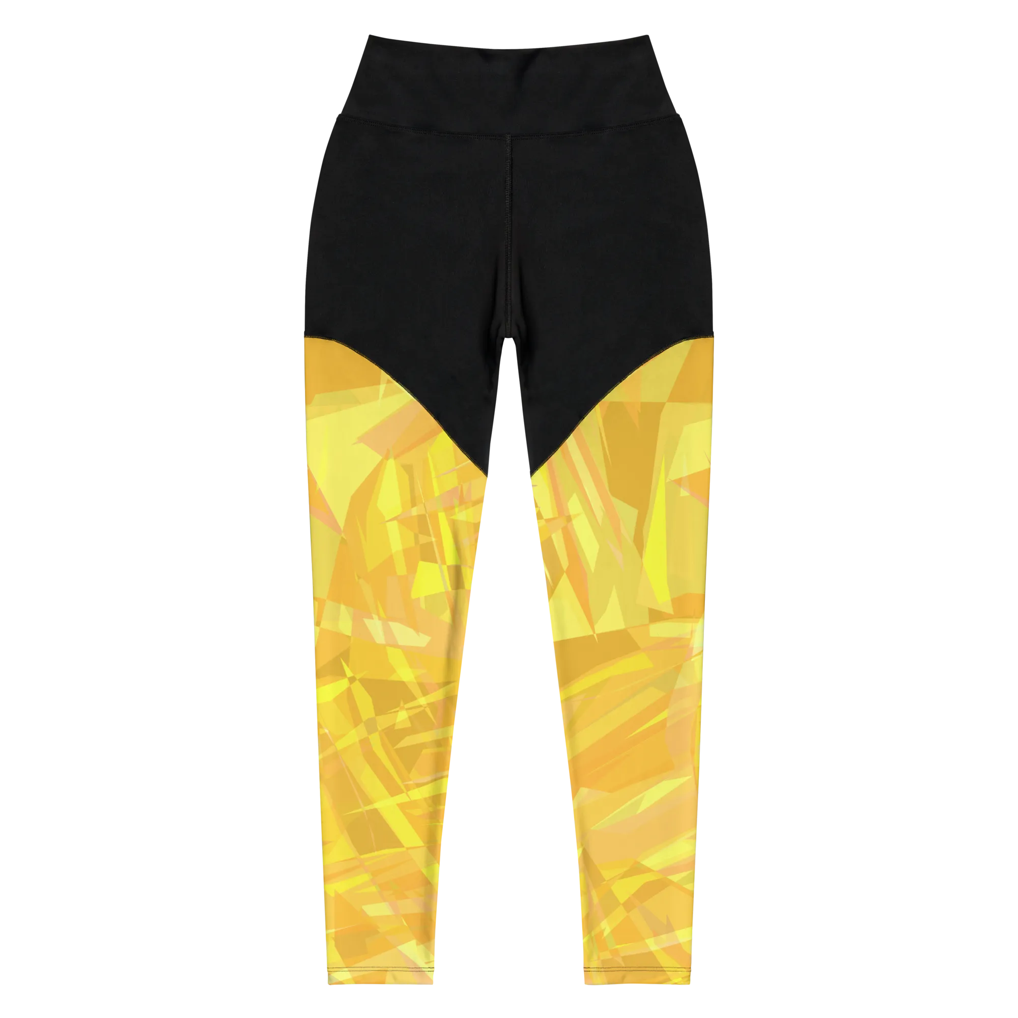 SQDLTD Starburst Yellow White Sports Leggings