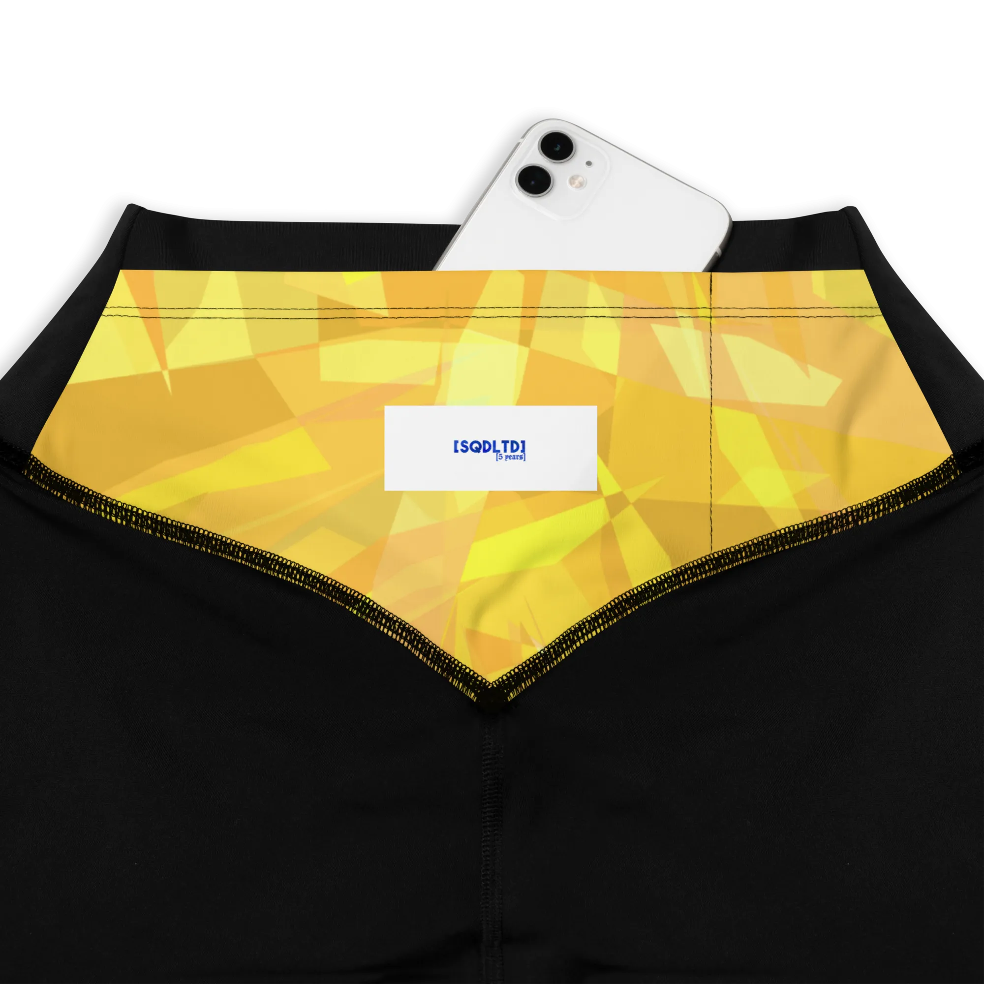 SQDLTD Starburst Yellow White Sports Leggings