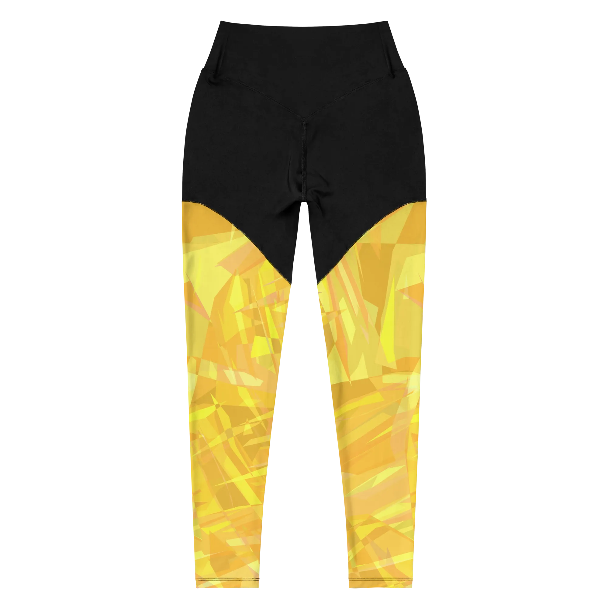 SQDLTD Starburst Yellow White Sports Leggings