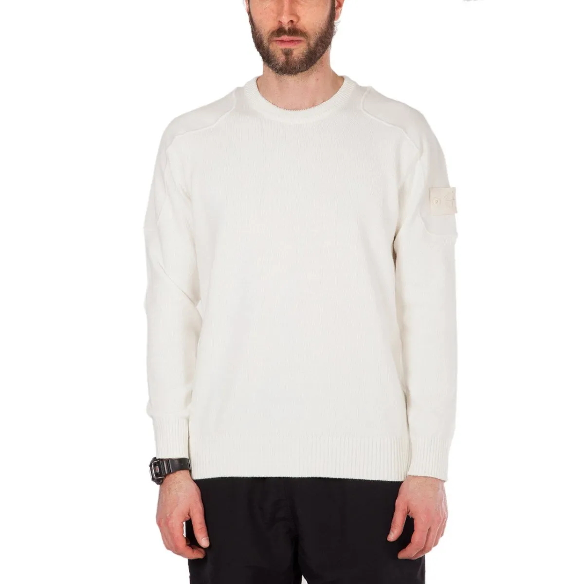 Stone Island Knitwear Sweater Ghost Piece Natural White