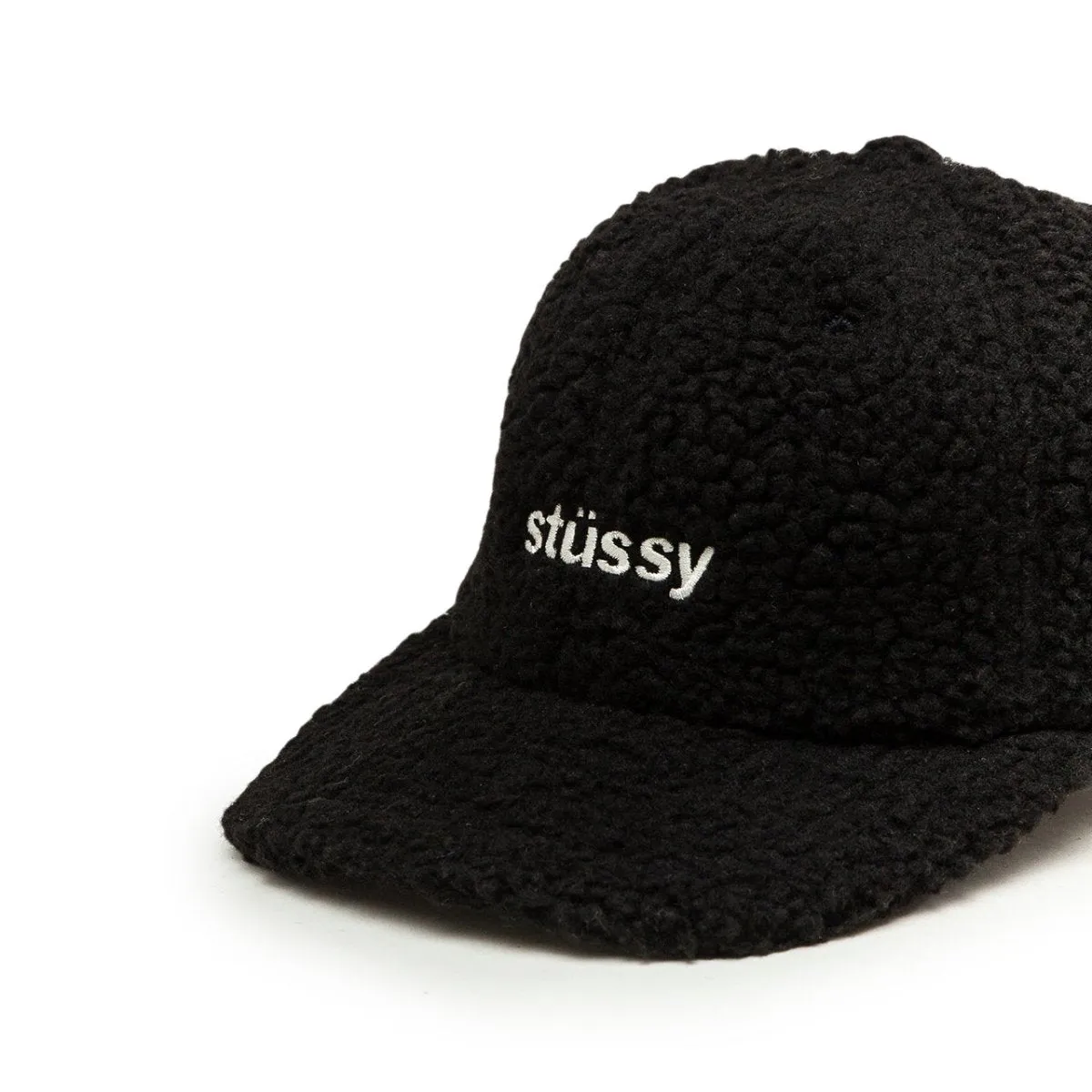 Stussy Sherpa Fleece Low Pro Cap Black