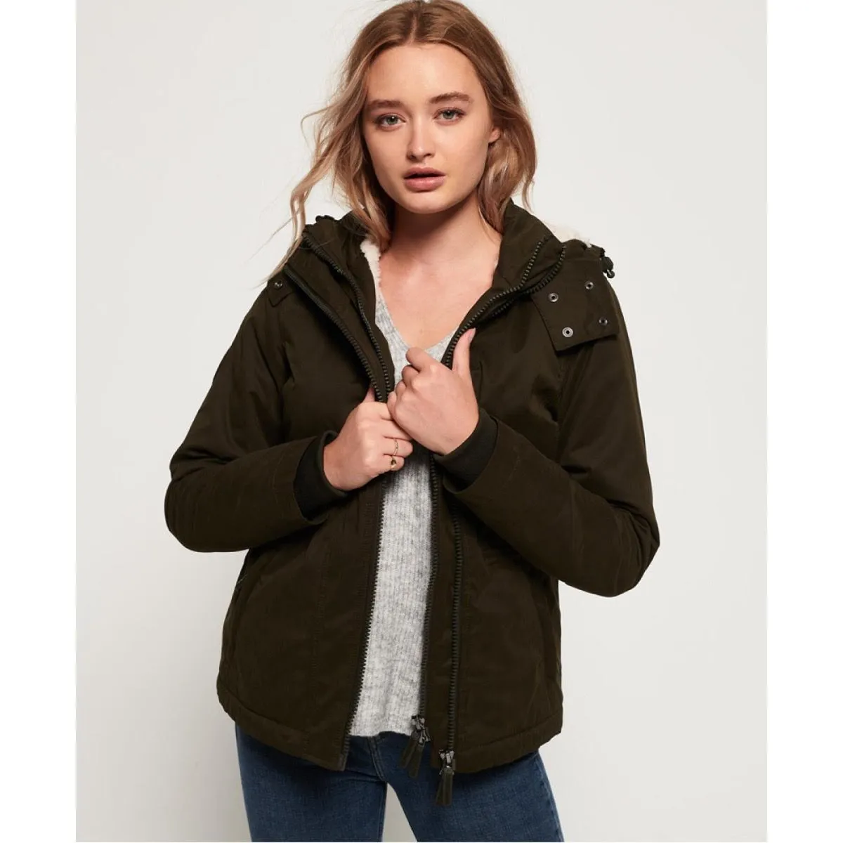 Superdry Army Womens Snorkle Microfibre Wind Jacket