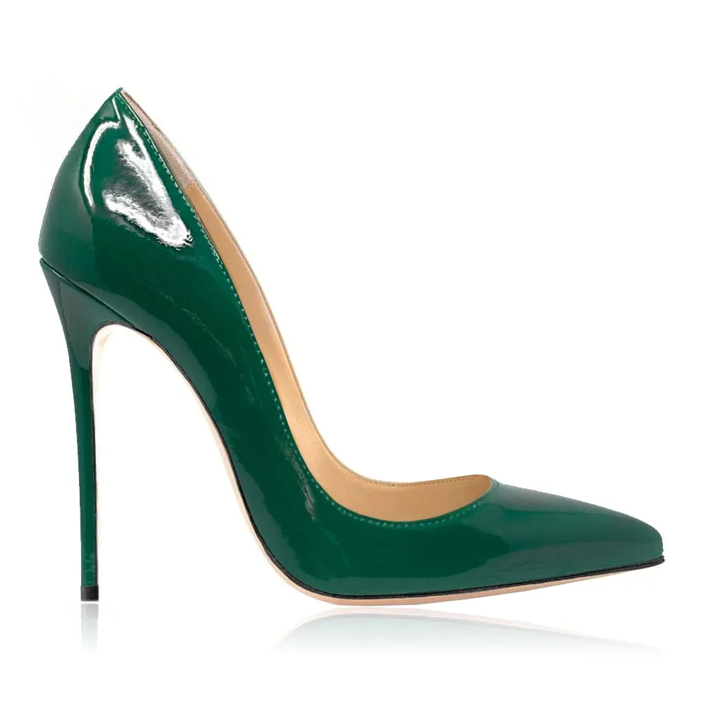 SWAMI VERNICE VERDE high heels 120mm