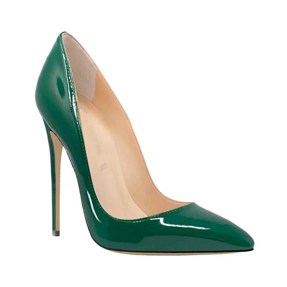 SWAMI VERNICE VERDE high heels 120mm