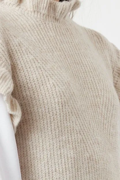 Sweater with Ruffle Details