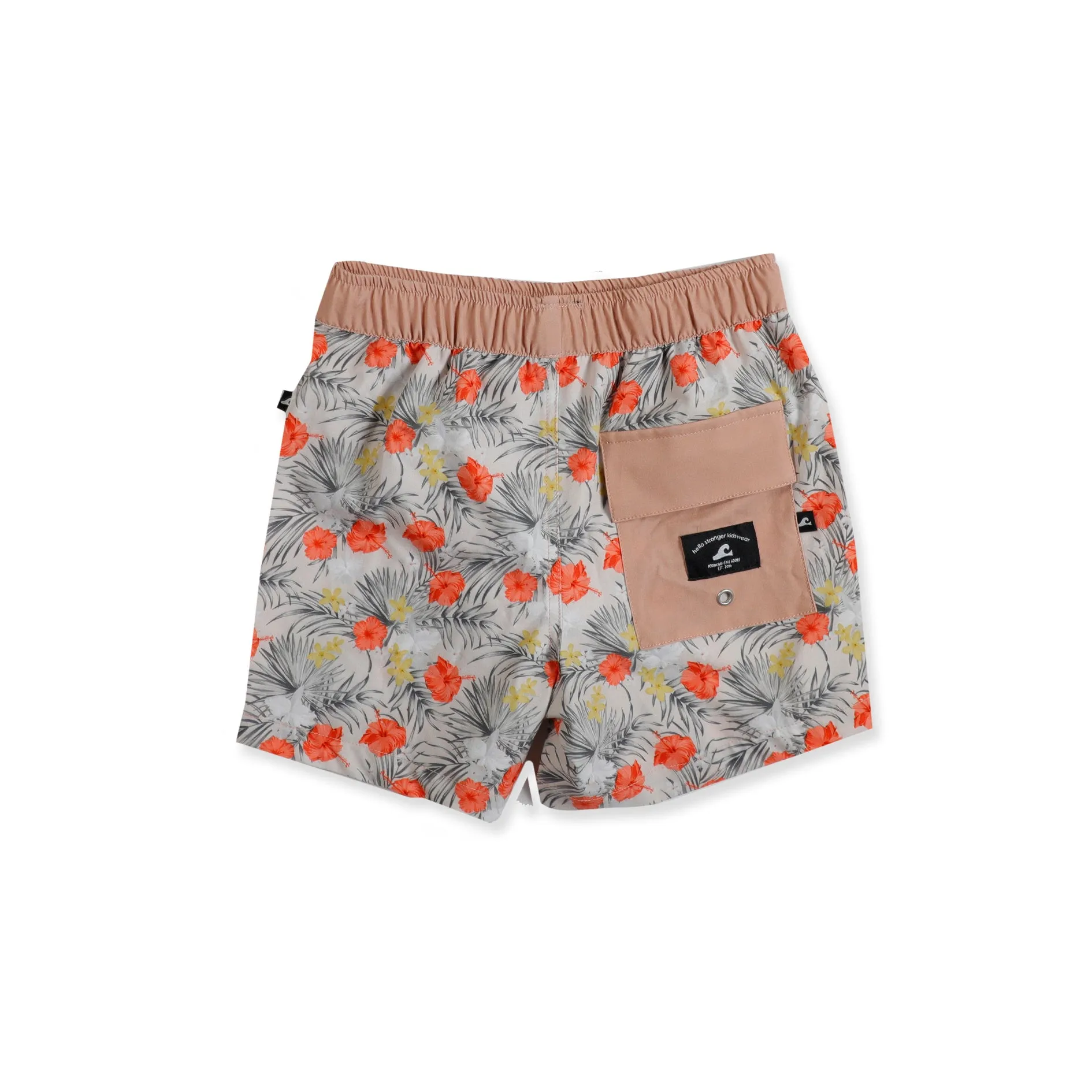 Tan Floral Board Short - Shop HS Tropics