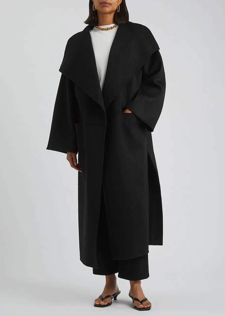 TOTEME Black wool and cashmere-blend coat -                         -                     -                