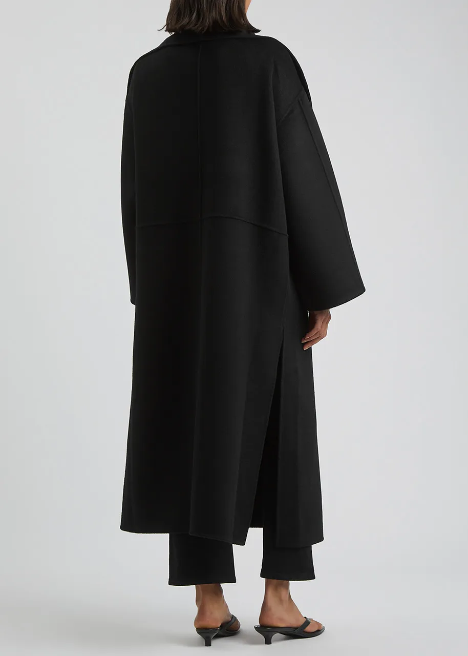 TOTEME Black wool and cashmere-blend coat -                         -                     -                