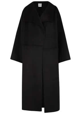 TOTEME Black wool and cashmere-blend coat -                         -                     -                