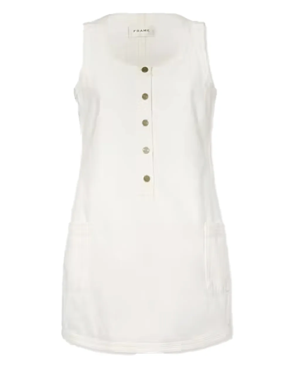 Side Pocket Dress in Natural Clean