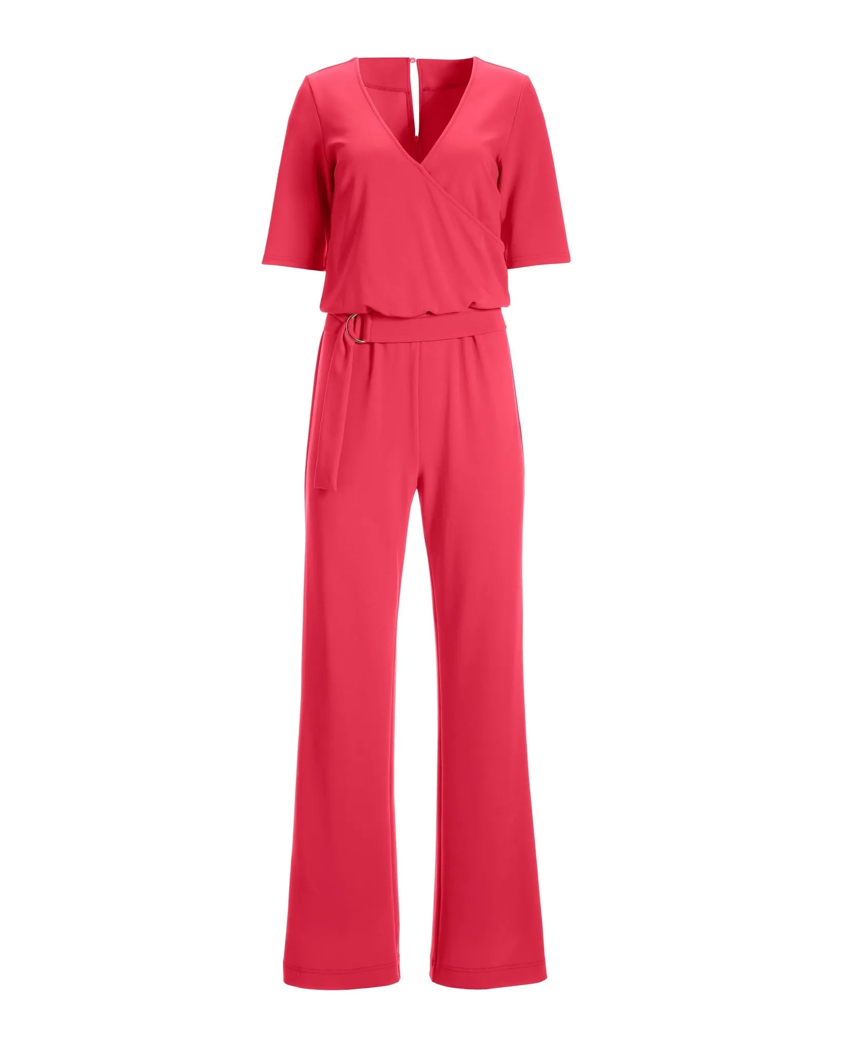 Travel Surplice Jumpsuit in Pink Paradise by Beyond