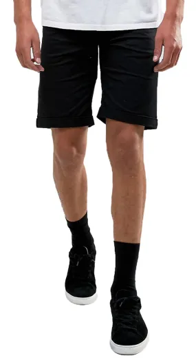 Troy Rick Chino Stretch Shorts in Black