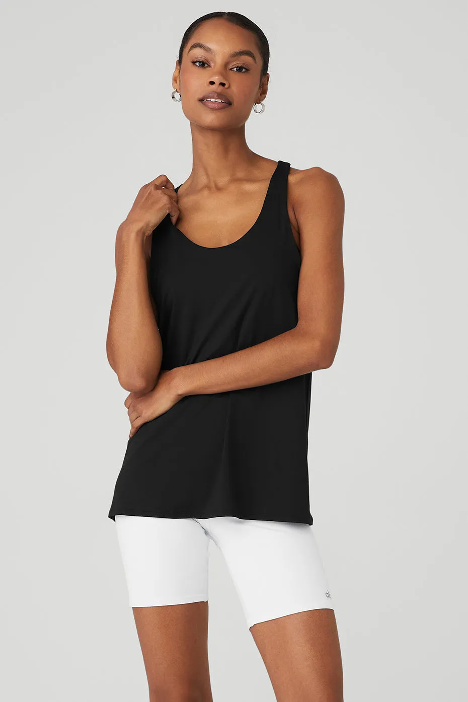 Twisted Black Tank Top