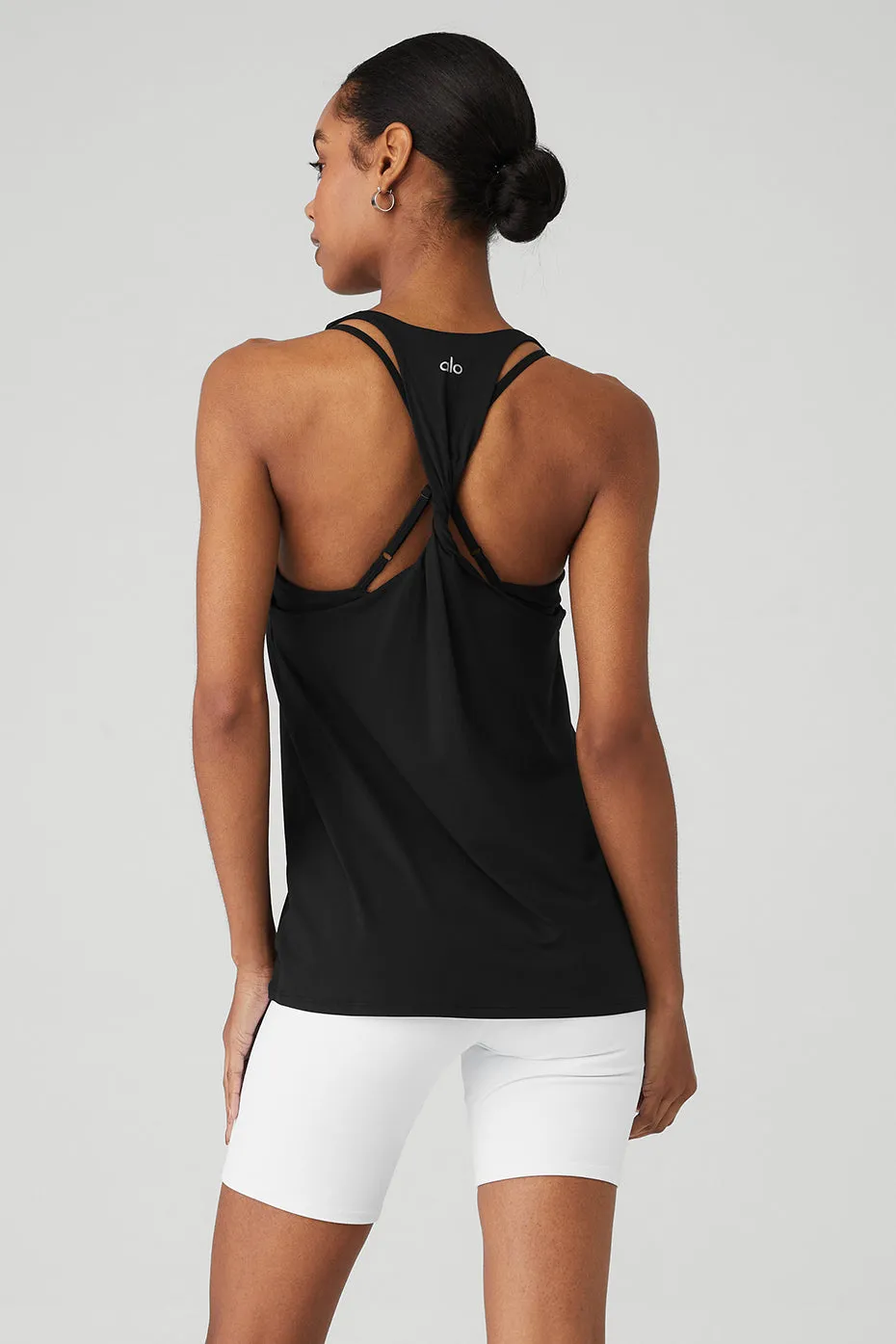 Twisted Black Tank Top