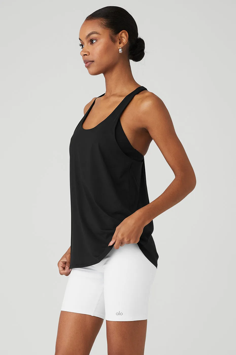 Twisted Black Tank Top