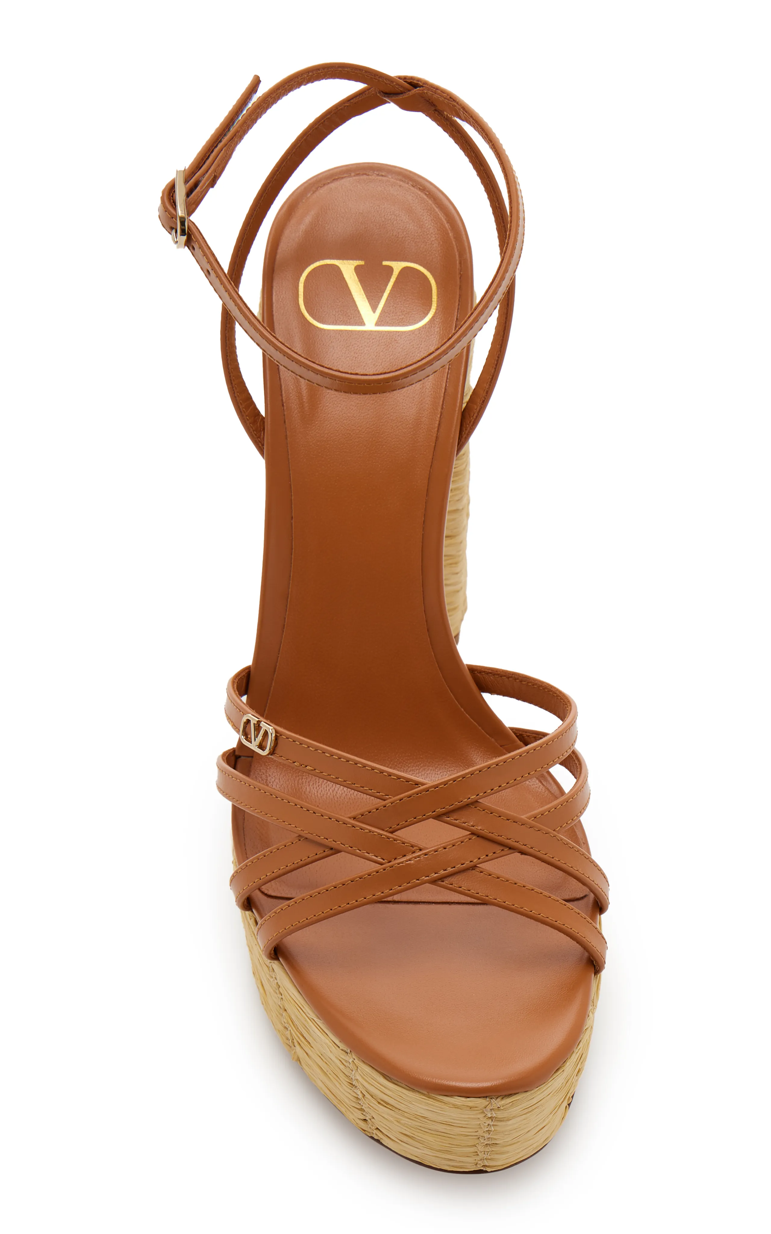 Valentino Garavani Raffia Platform Sandals