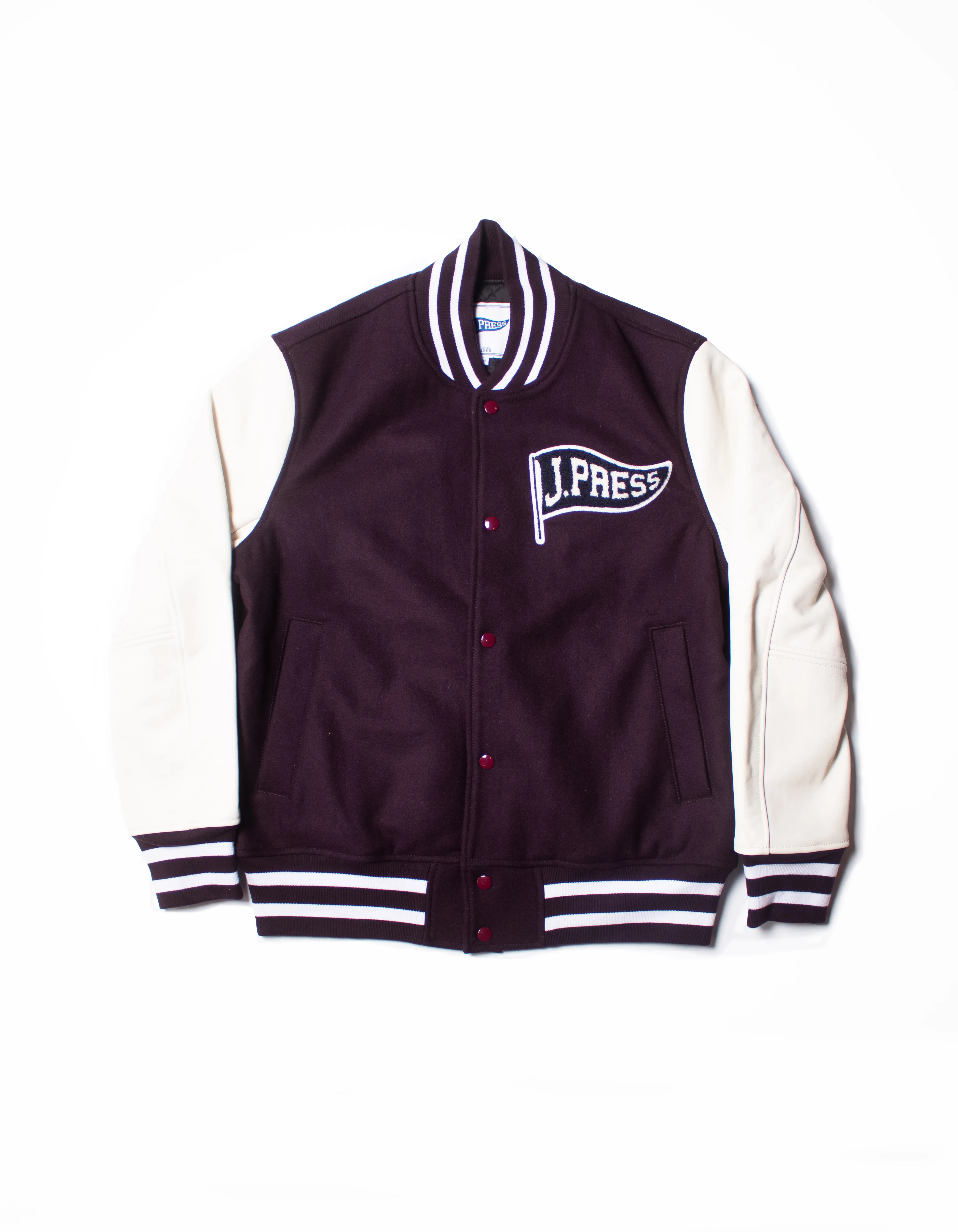 Varsity Jacket in Burgundy - J. Press