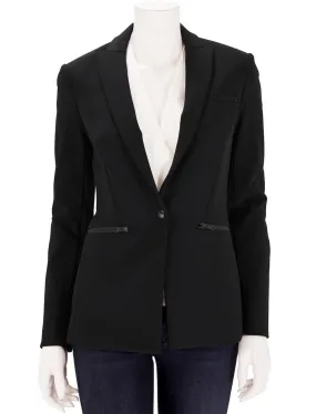 Veronica Beard black scuba jacket