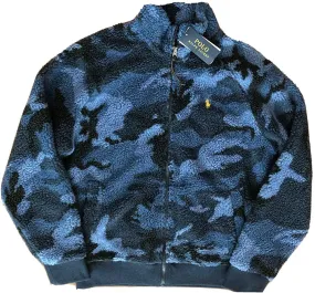 Vintage Sherpa Camo Knit Sweatshirt by Ralph Lauren Polo for Men