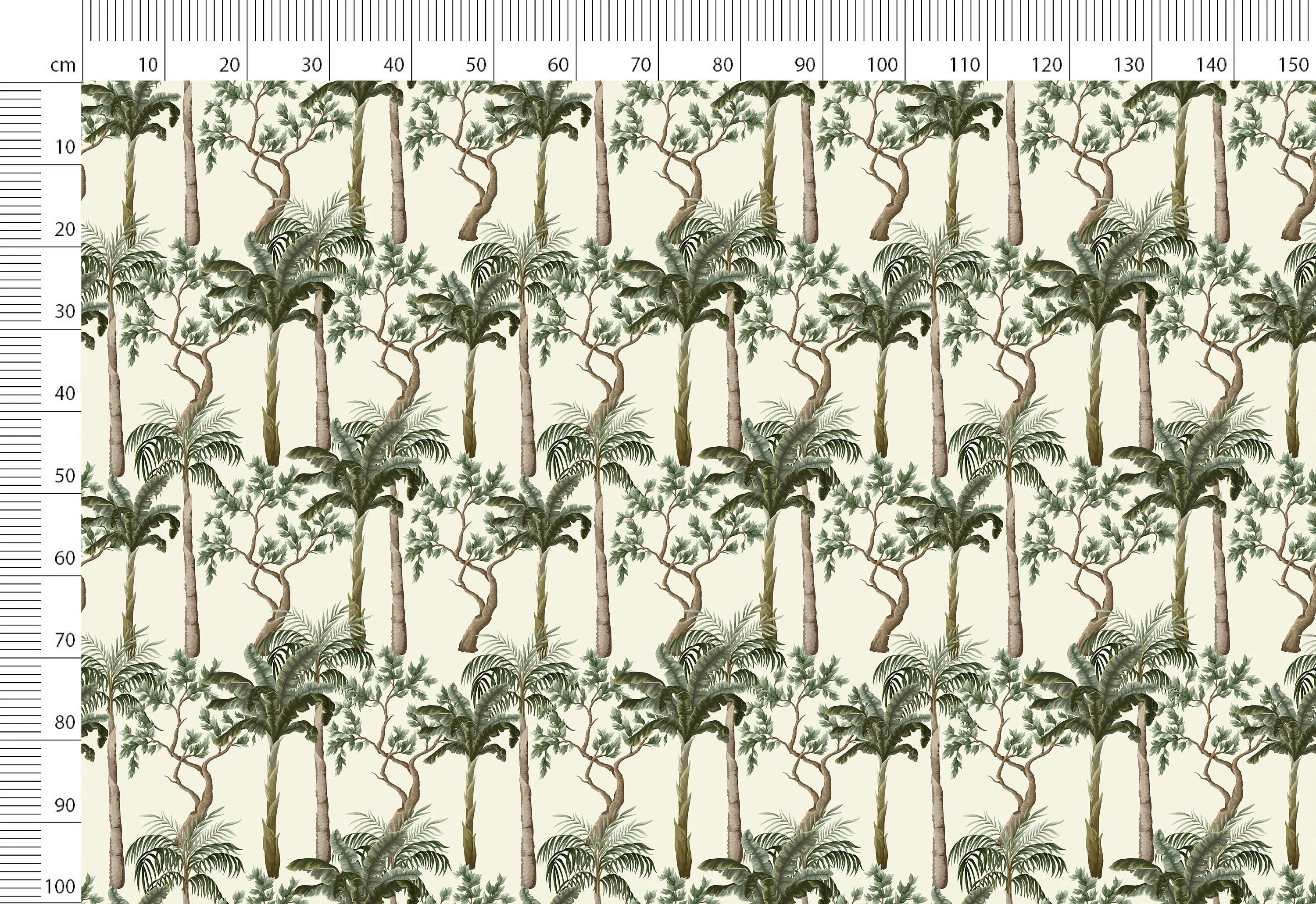 Vintage Tropical Print Linen Fabric for Bedding, Curtains, Dresses, Clothing, Table Cloth, and Pillow Cover by the Yard