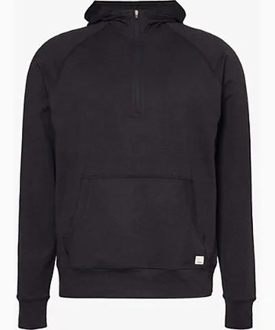 Vuori Black Heather Ponto Performance Stretch-Jersey Hoody