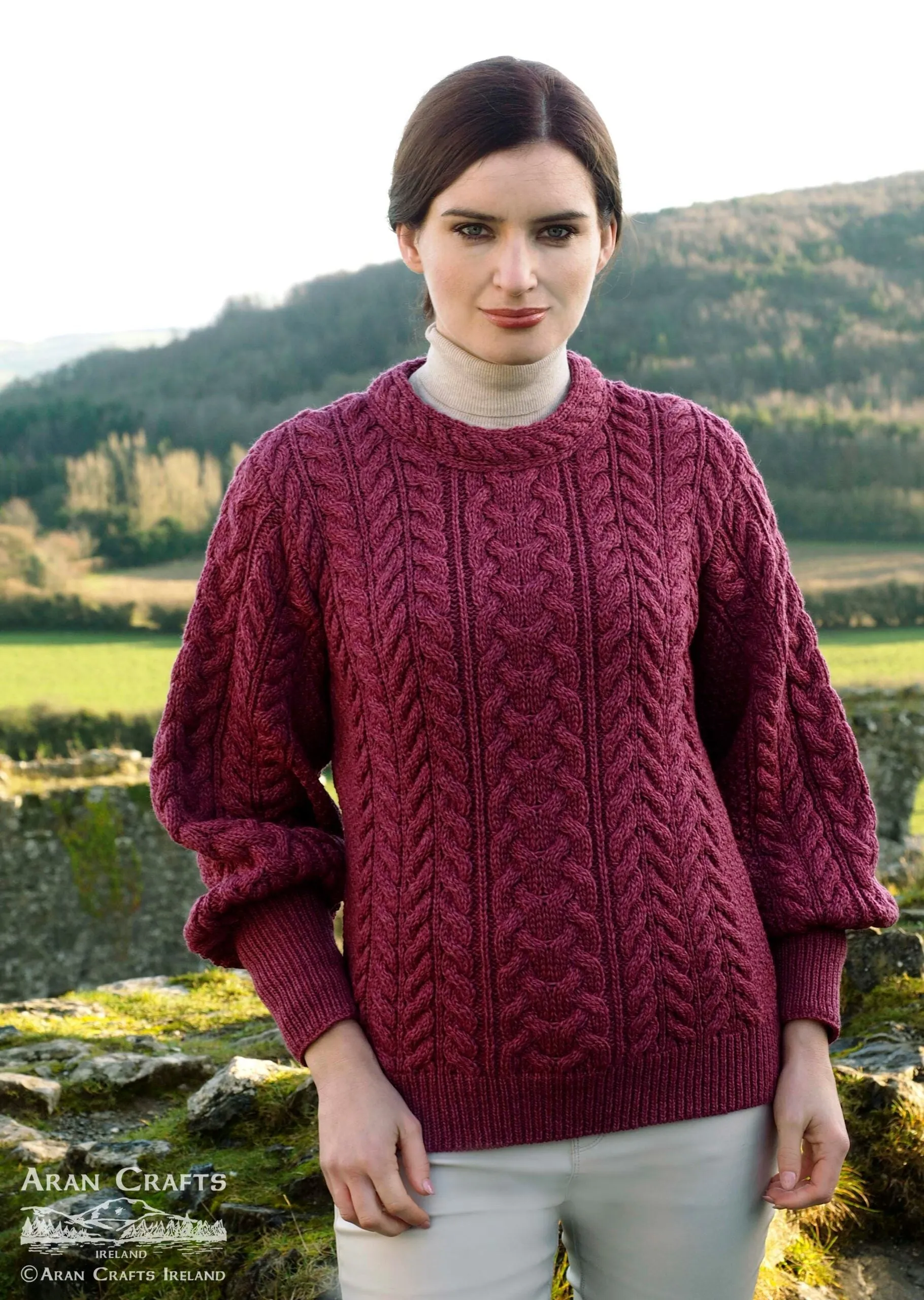 West End Knitwear Puffy Sleeve Sweater for Women.