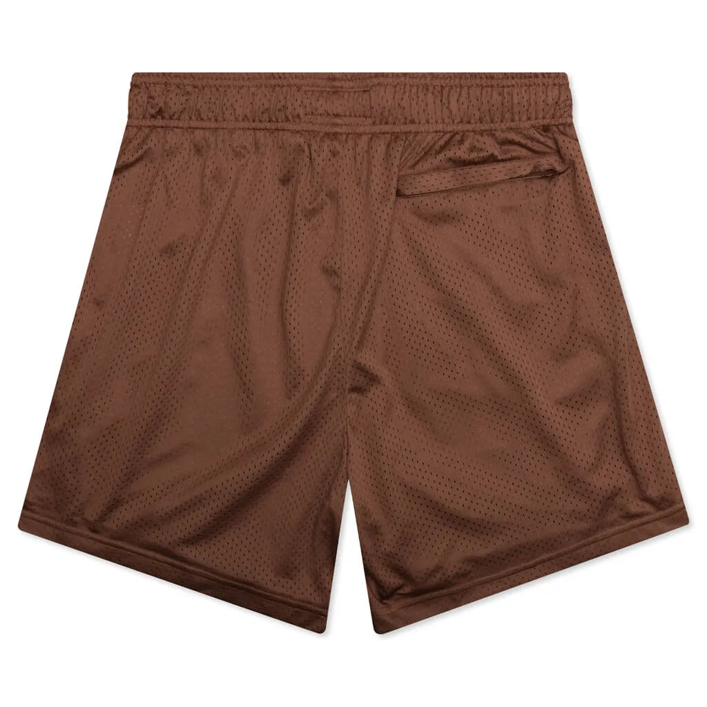 Brown West Mesh Shorts