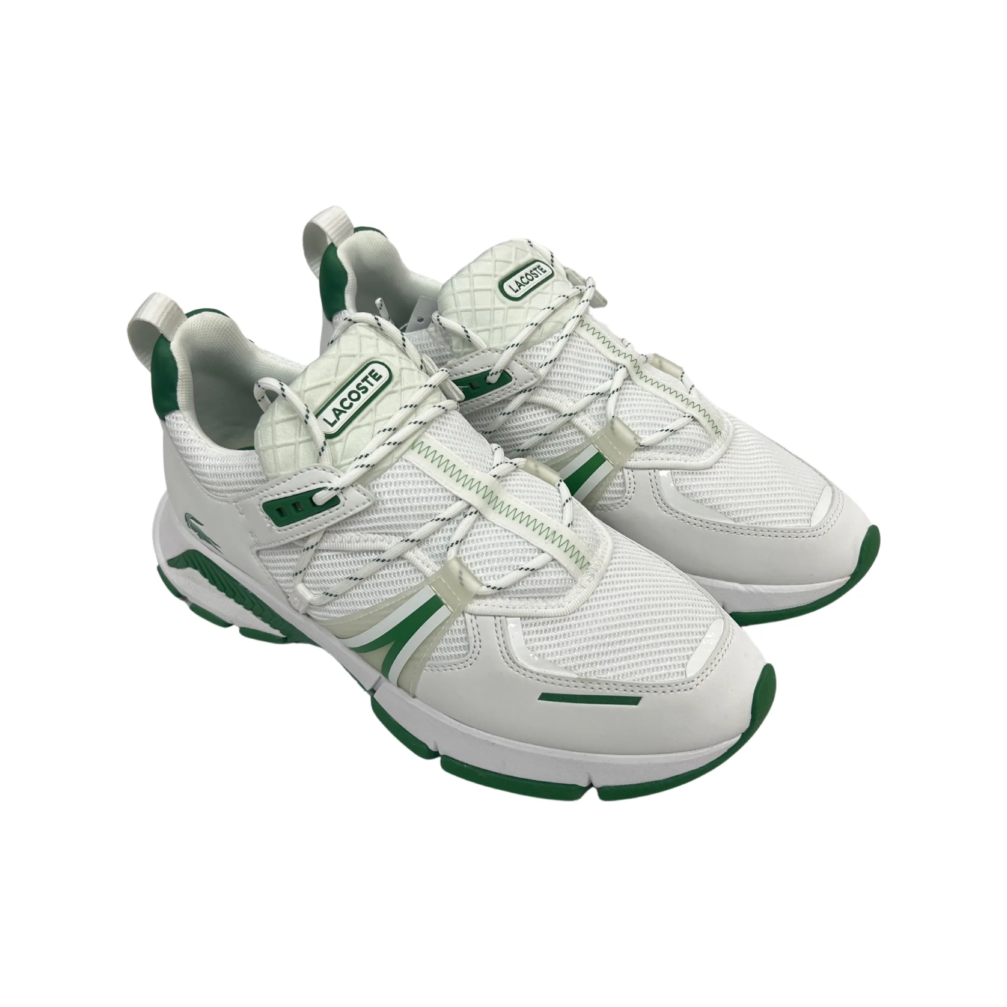 White Green Textile Sneaker