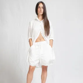 White Milk White Shorts for Women by Album Di Famiglia