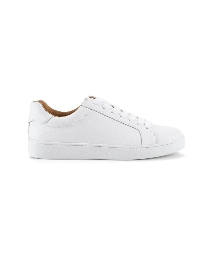 White Monarch Leather Sneaker