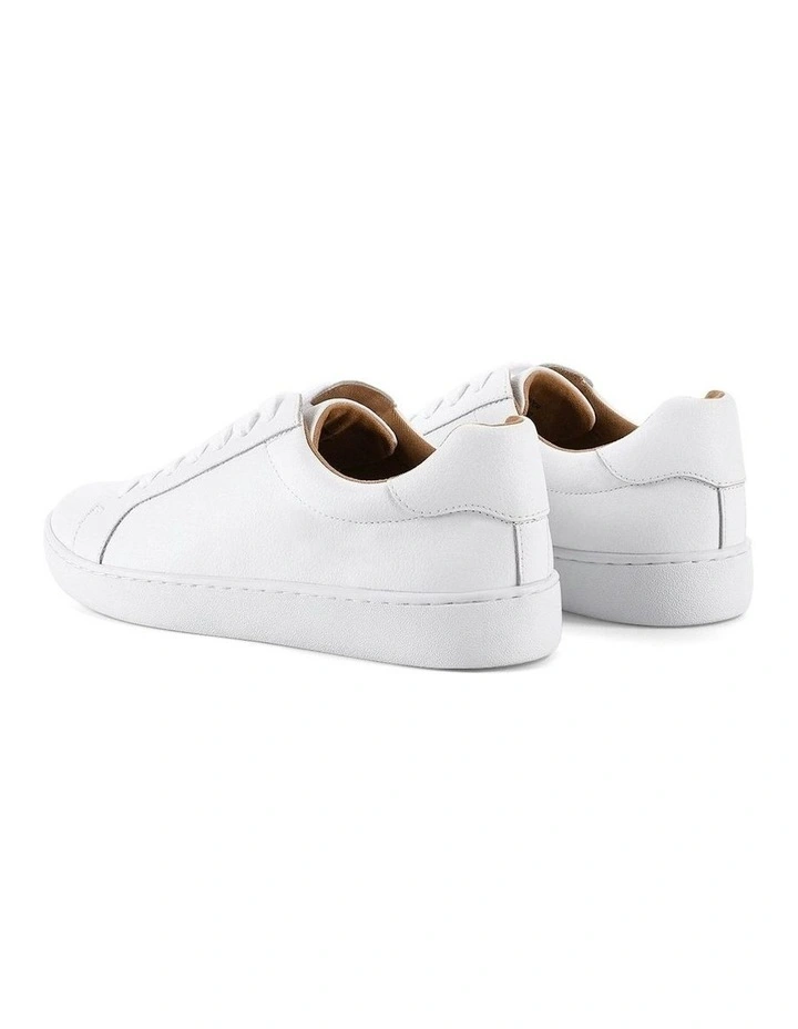 White Monarch Leather Sneaker