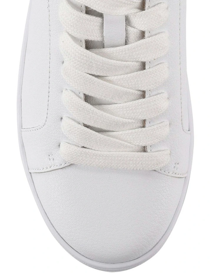 White Monarch Leather Sneaker