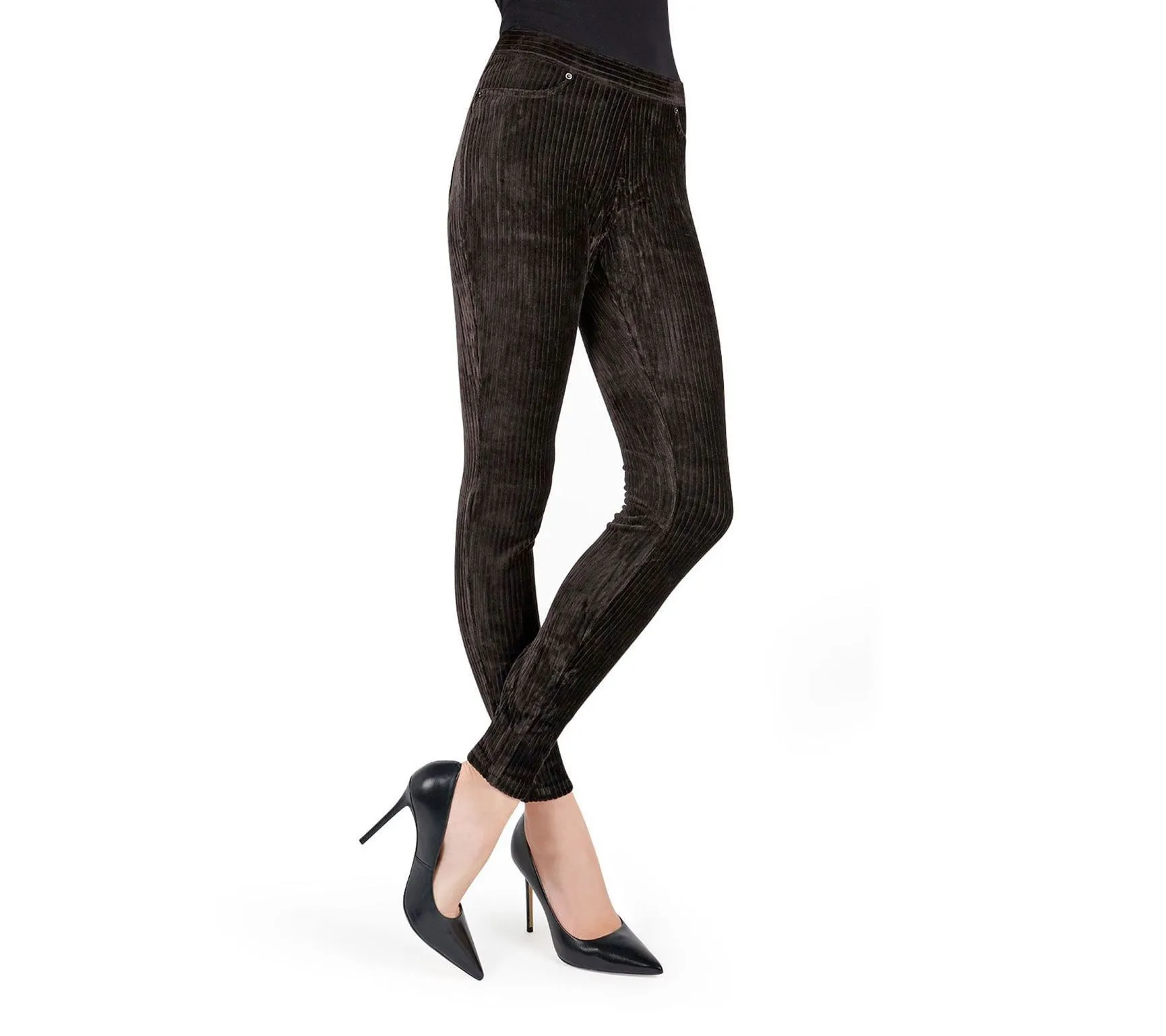 Wide-Rib Stretch Corduroy Leggings