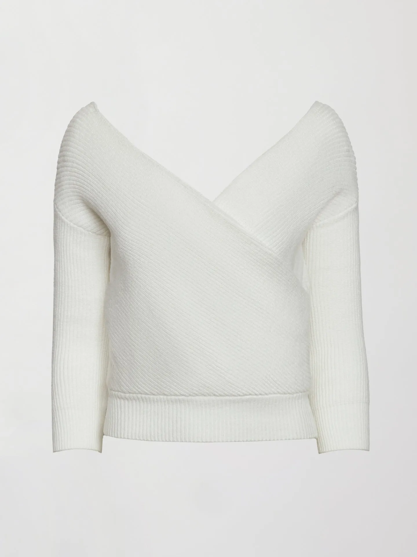 Winter White Wrap Sweater