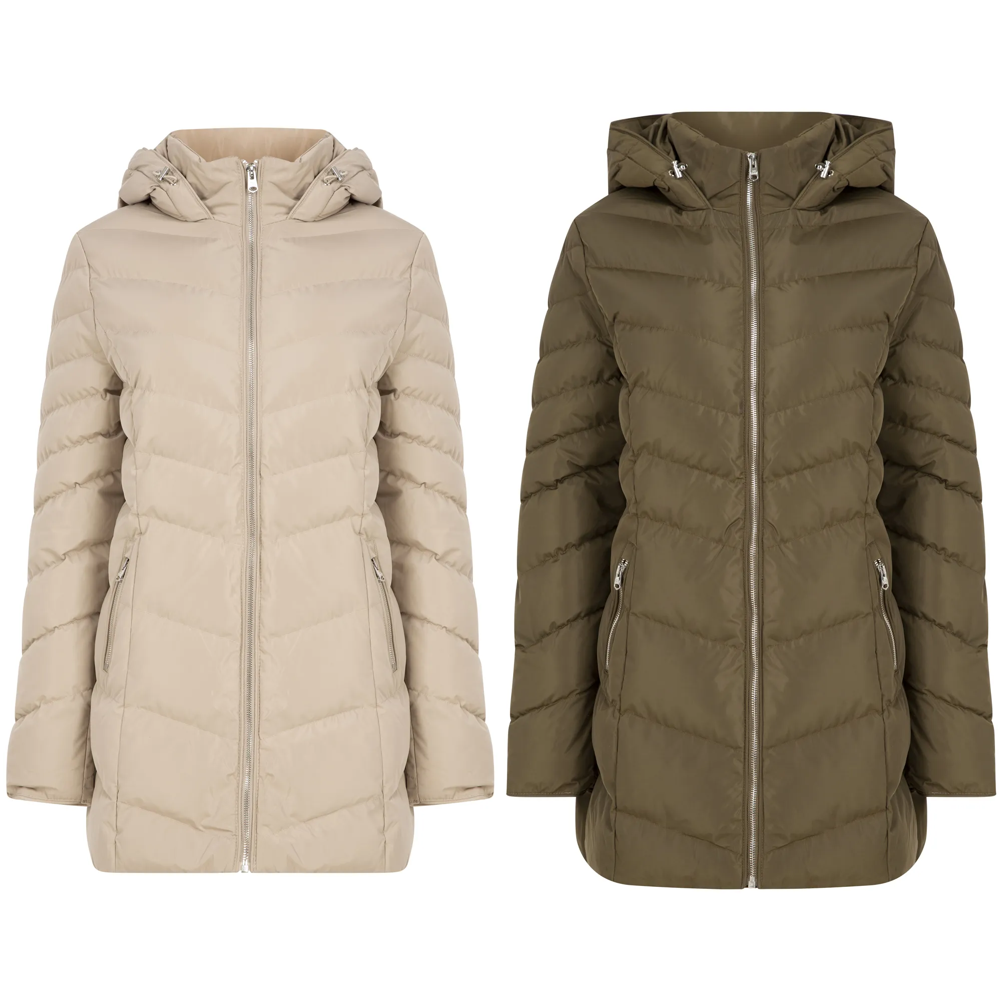 Women's Hooded Quilted Coat