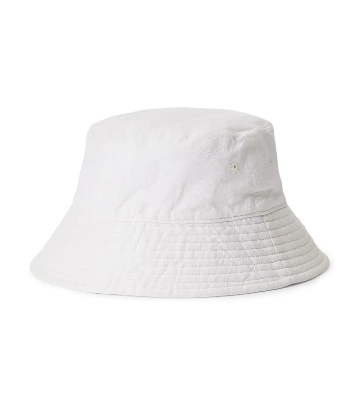 White Linen Bucket Hat for Women - Deckwash