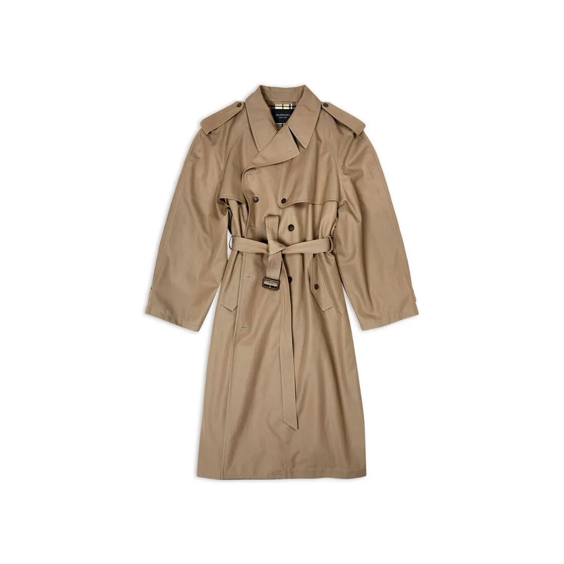 Oversized Beige Trench Coat