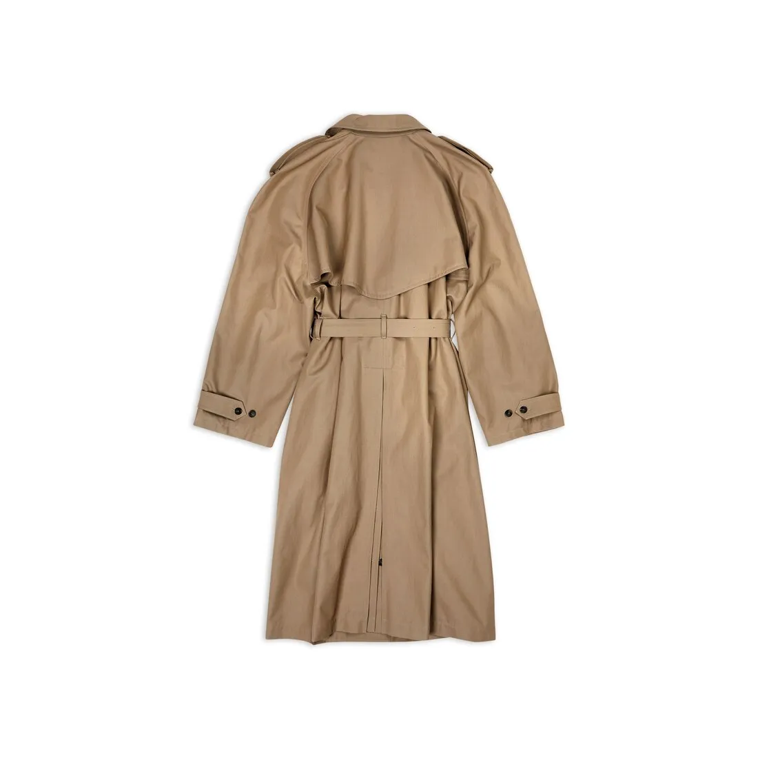 Oversized Beige Trench Coat