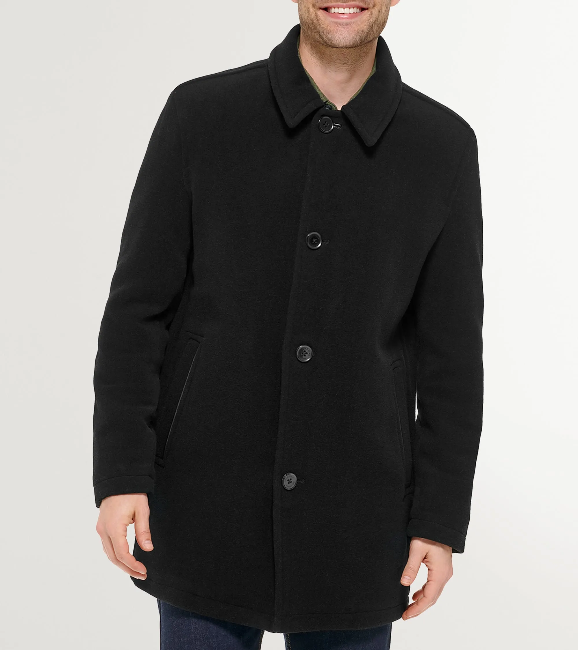 Wool Car Coat for Men