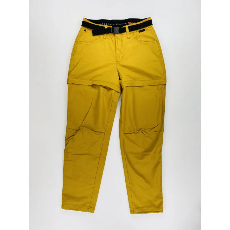 Second Hand Women's Yellow Hiking Pants - Wrangler Packable Zipoff Pant - US 28