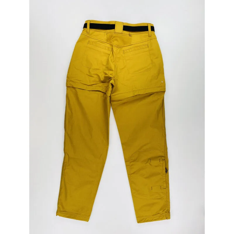 Second Hand Women's Yellow Hiking Pants - Wrangler Packable Zipoff Pant - US 28