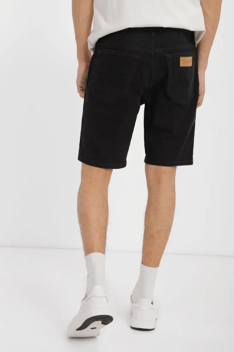 Ebony Black Wrangler Texas Denim Shorts