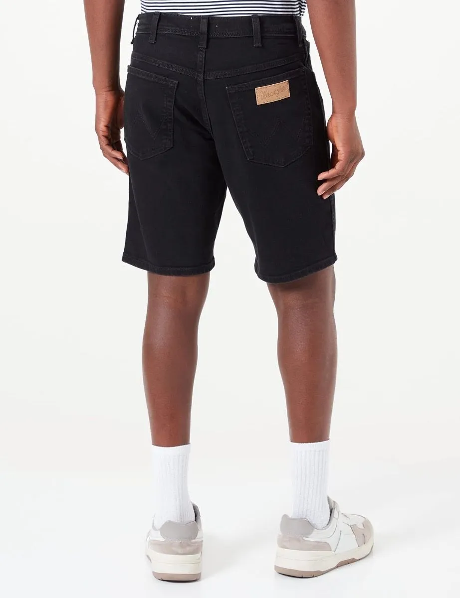 Ebony Black Wrangler Texas Denim Shorts