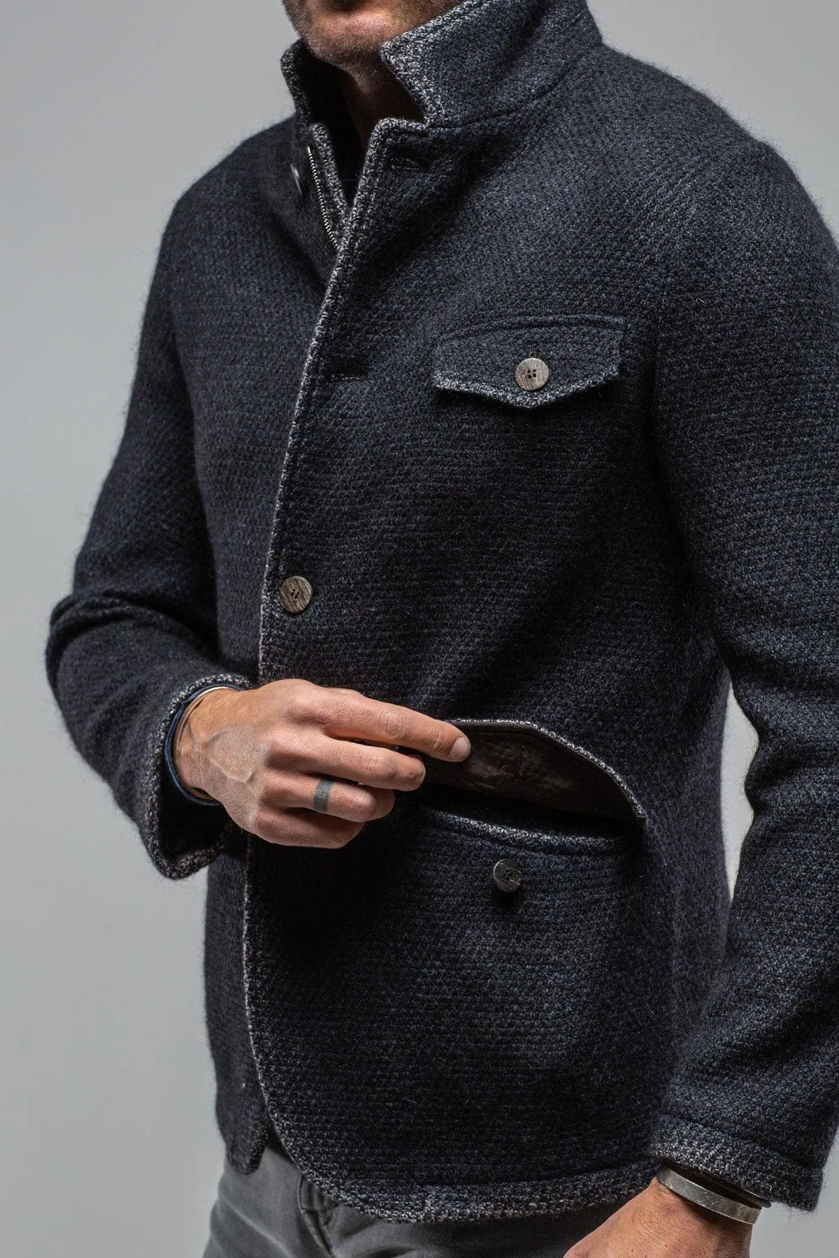 Wren Wool Coat Navy