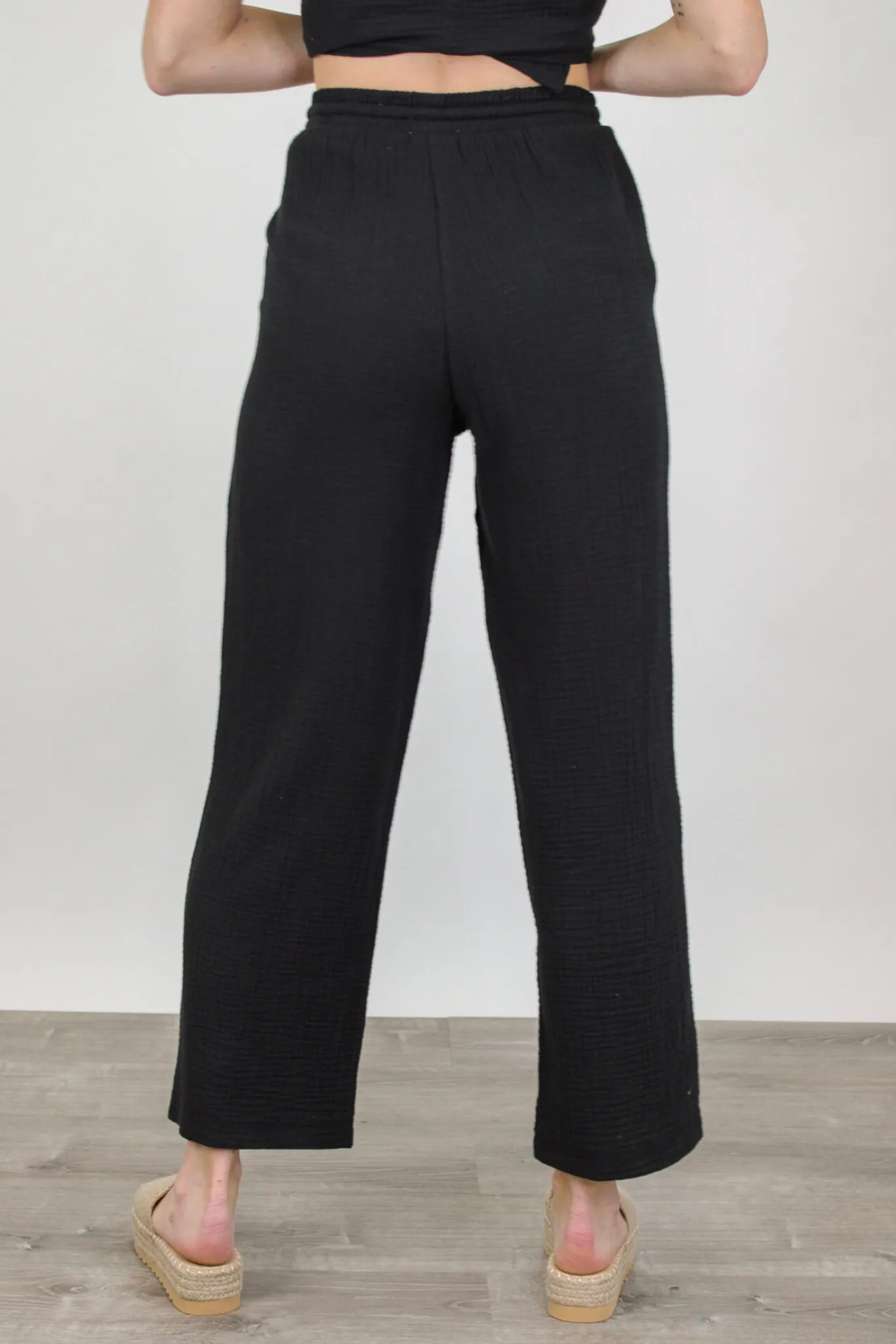 Z Supply Bondi Gauze Pant Black